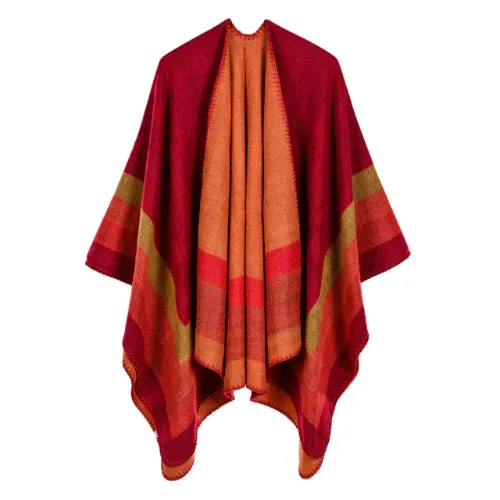 Poncho Femme Cachemire Vintage – Image 7