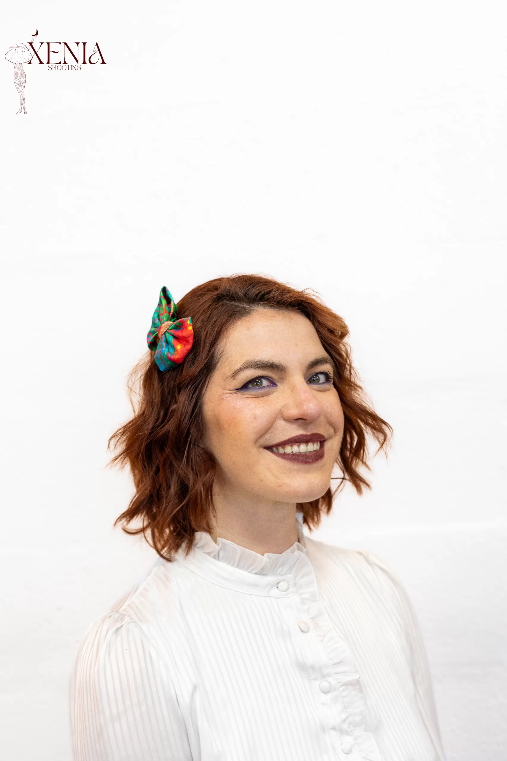 Noeud multicolore pour cheveux Made in France Cacatoès – Image 4