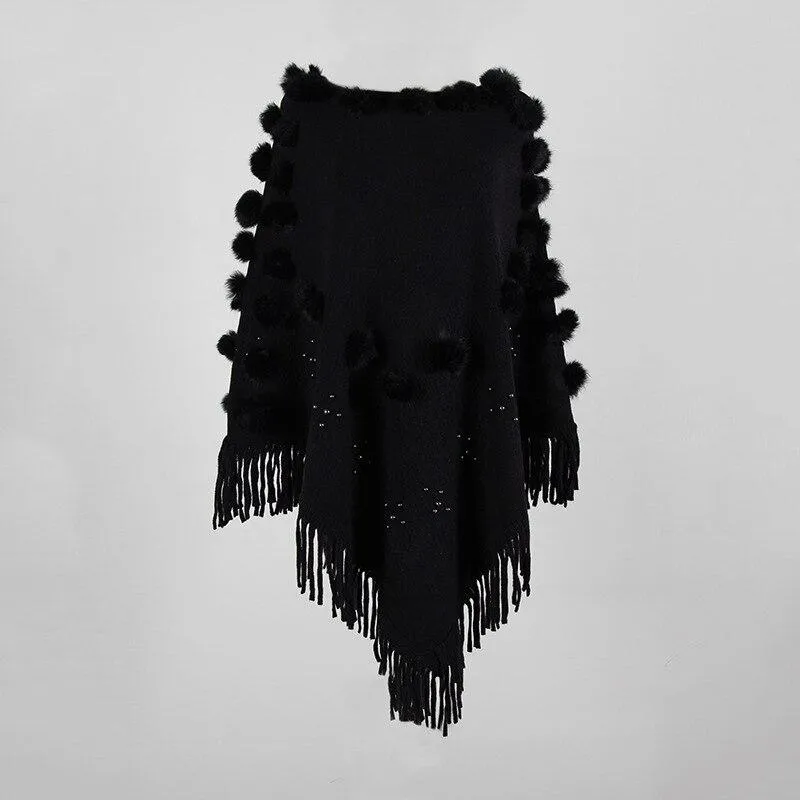 Poncho avec Pompon – Image 2