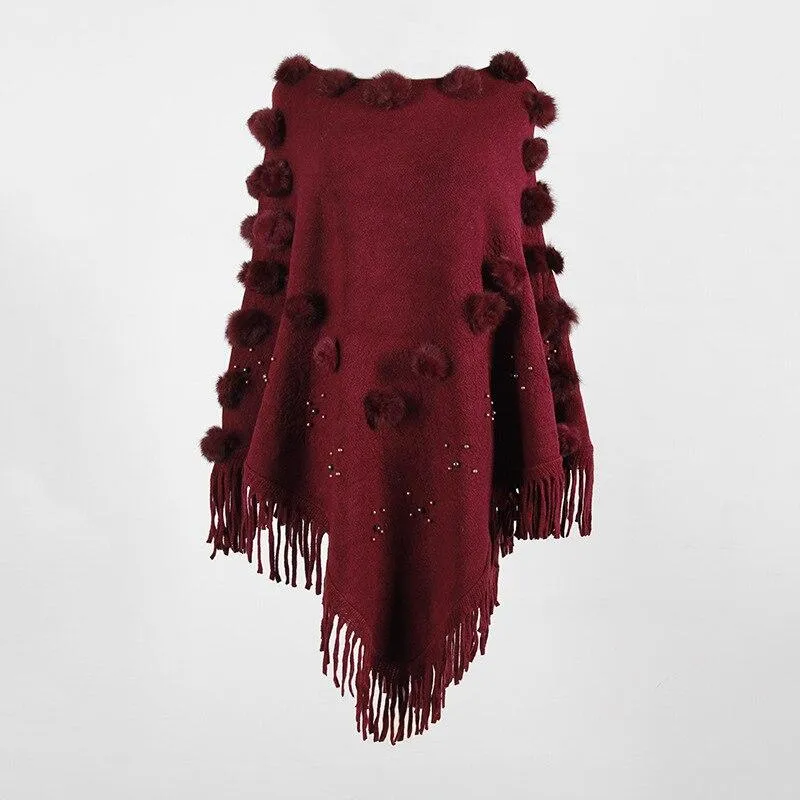 Poncho avec Pompon – Image 5